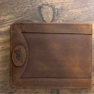 Red Wing 96570 Bi-Fold Wallet in brown full-grain leather